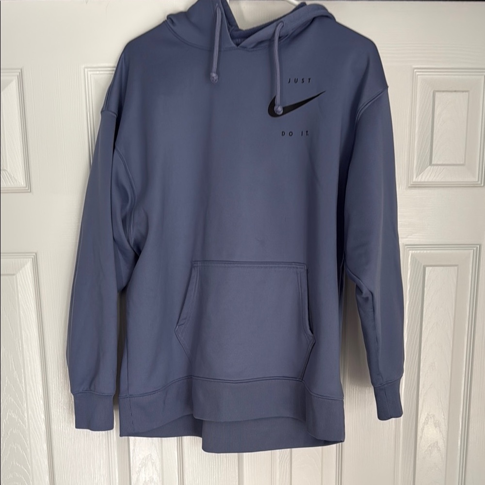 Nike Men's Dusty Blue 'Just Do It' Pullover Hoodie
